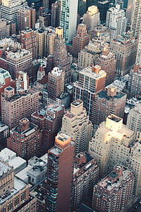 aerial photography of high rise buildings thumbnail