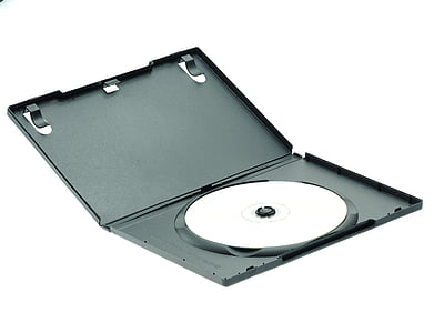 white CD with black case thumbnail