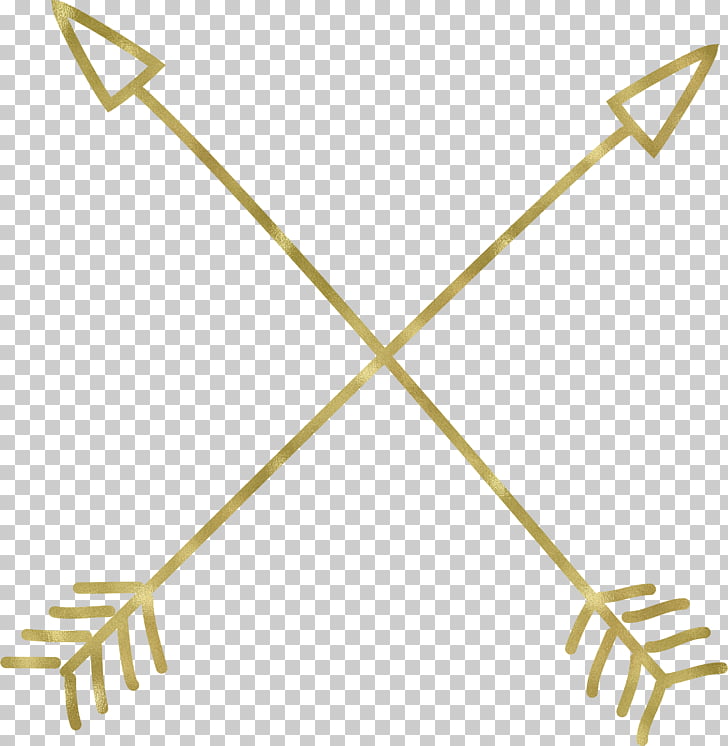 Arrow Tribe Sticker Boho Arrow Two Brown Arrows Illustration