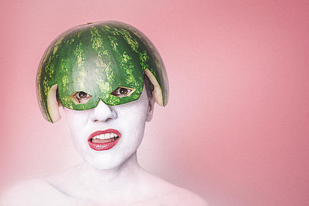 woman with watermelon on head thumbnail