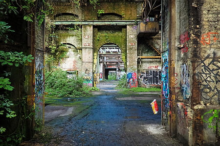 brown structure with graffiti thumbnail
