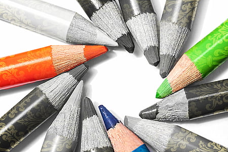 selective color photography of color pencils thumbnail