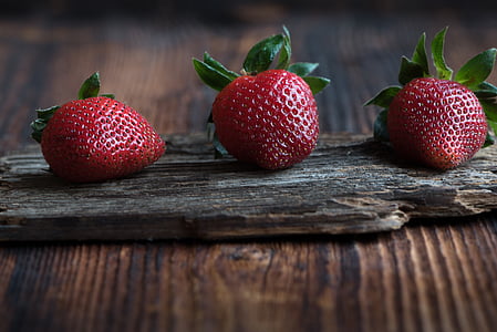 three red strawberries thumbnail