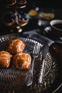 Sweet buns with cream cheese inside thumbnail