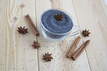 gray sand on clear glass tea cup thumbnail
