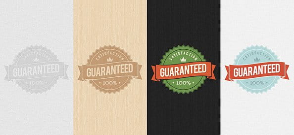 Guaranteed PSD Badge psd file