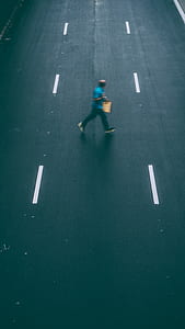 crossing, road, man, person thumbnail