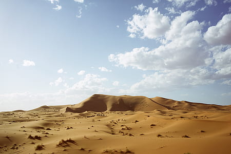 desert under blue and white sky thumbnail