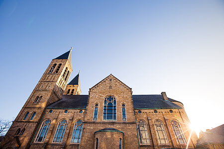 low-angle photography of brown bricks building thumbnail
