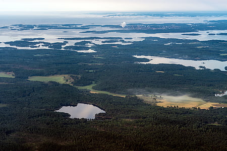 aerial photography of lake thumbnail