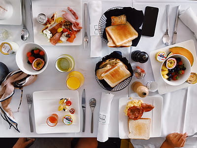Toasted Breads Served On Bowls thumbnail