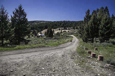 Gravel Road and town of Elkhorn, Montana thumbnail