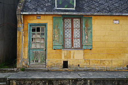 opened green window door thumbnail