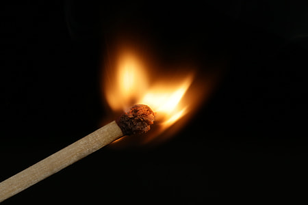 lightened match stick on focus photo thumbnail