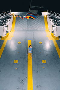 woman standing on barge thumbnail