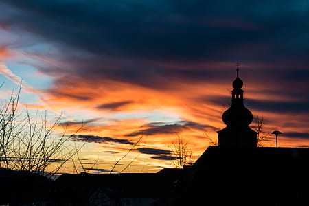 dawn, sky, sunset, clouds thumbnail
