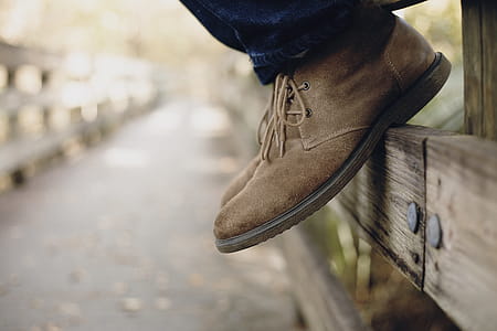 Close-up Photo of Person Wearing Brown Boots thumbnail