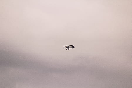 Gray and Black Biplane thumbnail