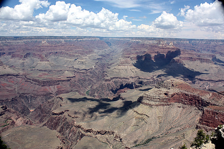 Rough Landscape of the Grand Canyon Under Clouds, Arizona thumbnail