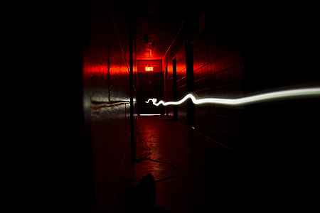 One Way Out, red, dark, light trail thumbnail