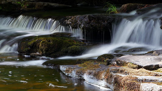 Casade upstream of Fulmer Falls at George W. Childs Recreation Site in Dingmans Ferry, Delaware Township, PA. thumbnail