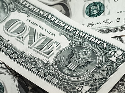 close-up of 1 US dollar thumbnail