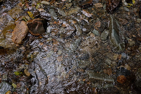 flowing water with rocks at daytime thumbnail