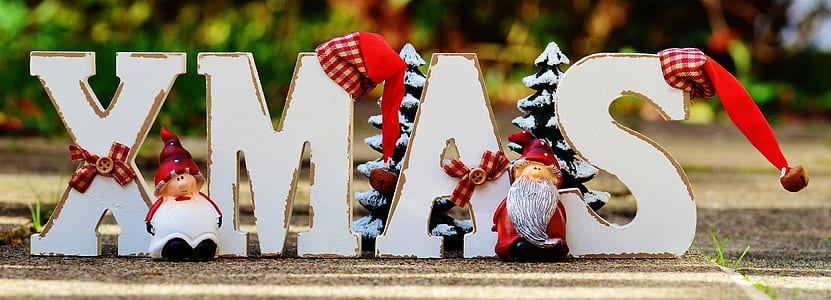 white XMAS freestanding letter thumbnail