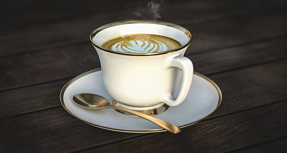 white ceramic mug on saucer thumbnail