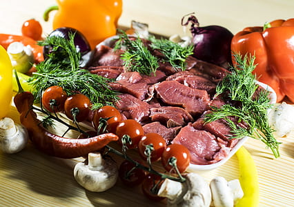 cooked meat on white tray thumbnail