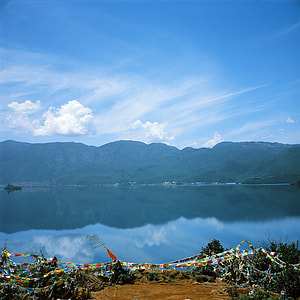 Prayer flags on the Lugu Lake thumbnail