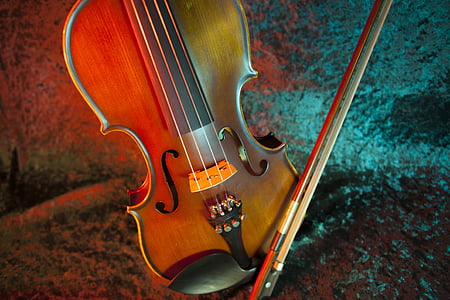 photo of violin with lighting effects thumbnail