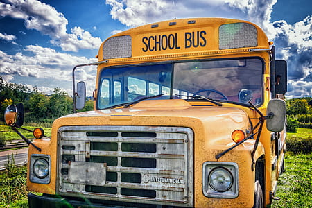 HDR photography of school bus thumbnail