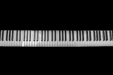 black and white electronic keyboard thumbnail