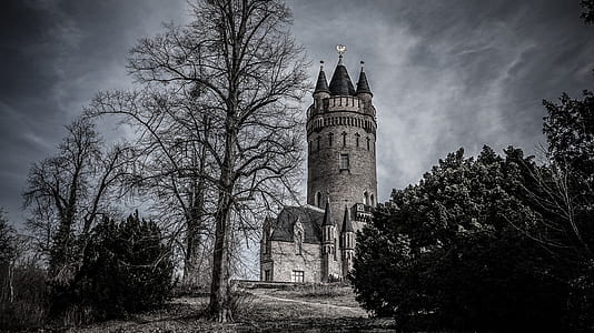 gray and beige concrete tower painting thumbnail