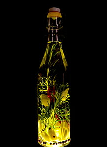 clear glass bottle ornament thumbnail