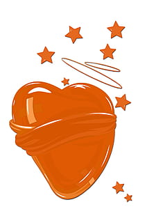 orange heart wallpaper thumbnail