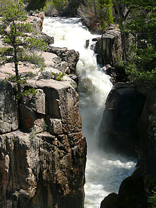 cascading waterfalls surrounded by trees thumbnail