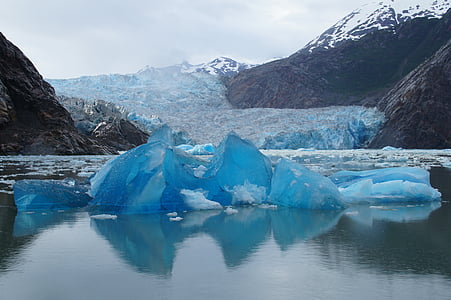 glaciers on body of water thumbnail