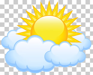 Cloud Sunlight , Sun with Clouds Transparent , sun illustration PNG clipart