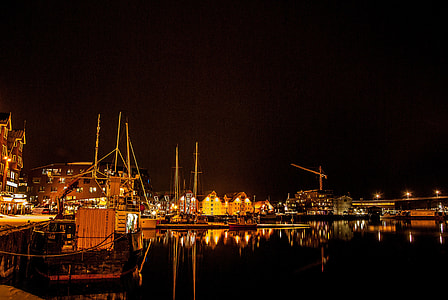 aerial photography of city during night time thumbnail