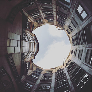 low angle photography brown building during daytime thumbnail