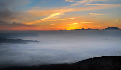 sea of clouds on mountain thumbnail