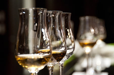 close-up photo of three clear wine glasses thumbnail