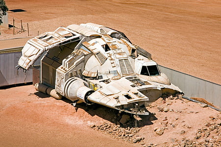 photo of beige and orange spacecrafts thumbnail