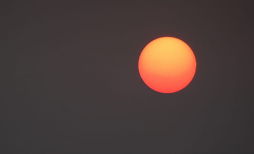 red moon during nighttime thumbnail
