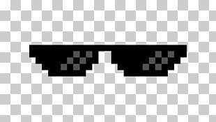 Sunglasses , Thug Life Glasses , black sunglasses illustration PNG clipart