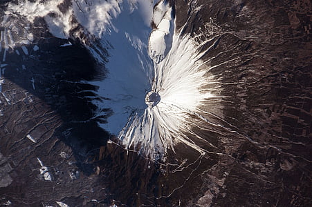 mount fuji, japan, landscape, landmark, snow, space thumbnail