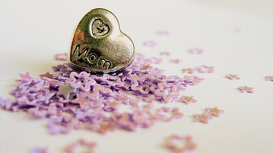 heart-shape gold-colored mom engraved accessory thumbnail