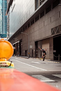 man riding on black skateboard thumbnail